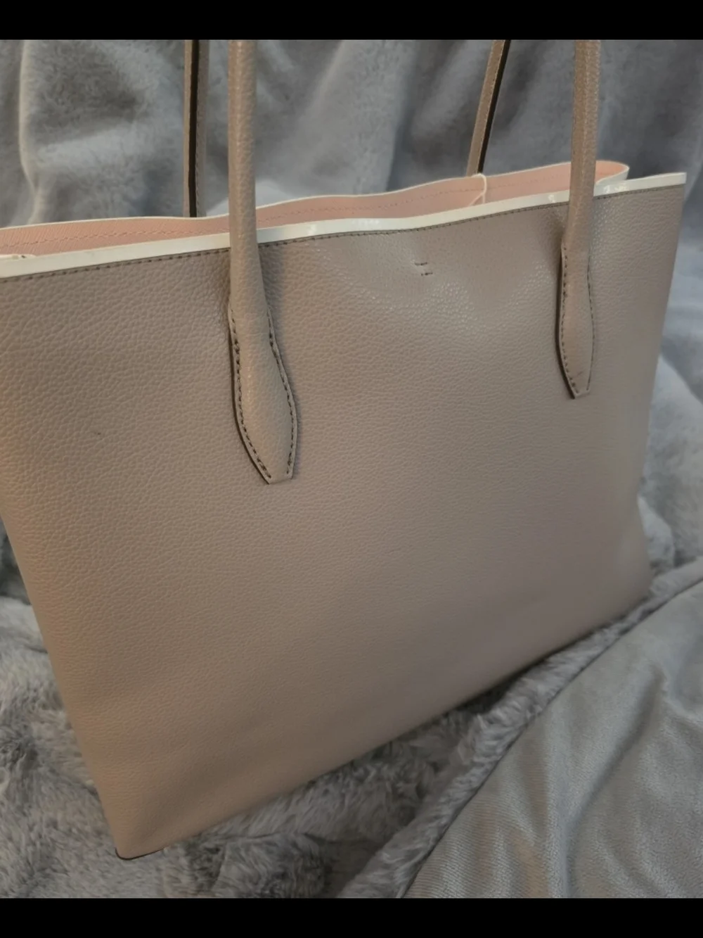 Kate Spade Eva Large Leather Open Top Shoulder Tote Purse